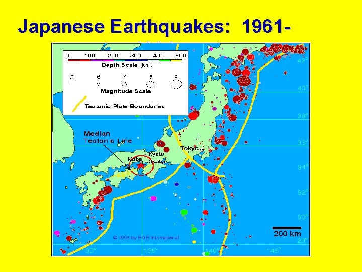 Japanese Earthquakes: 19611994 