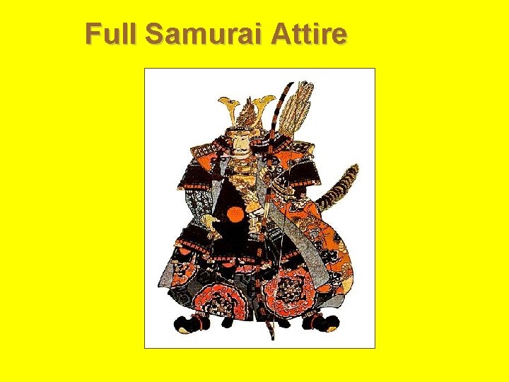 Full Samurai Attire 