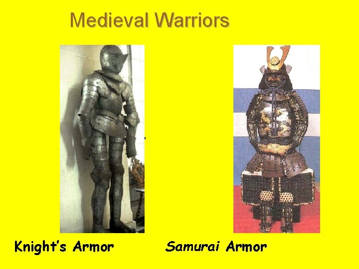 Medieval Warriors vs. Knight’s Armor Samurai Armor 