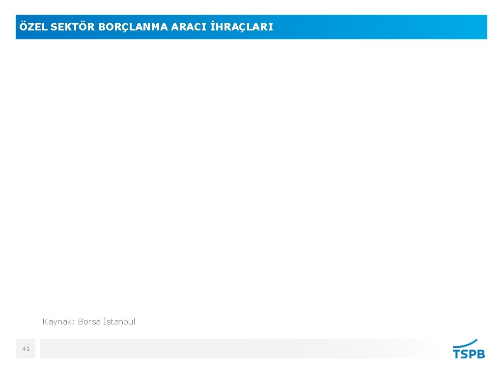 ÖZEL SEKTÖR BORÇLANMA ARACI İHRAÇLARI Kaynak: Borsa İstanbul 41 