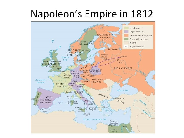 Napoleon’s Empire in 1812 