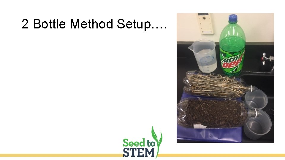 2 Bottle Method Setup…. 