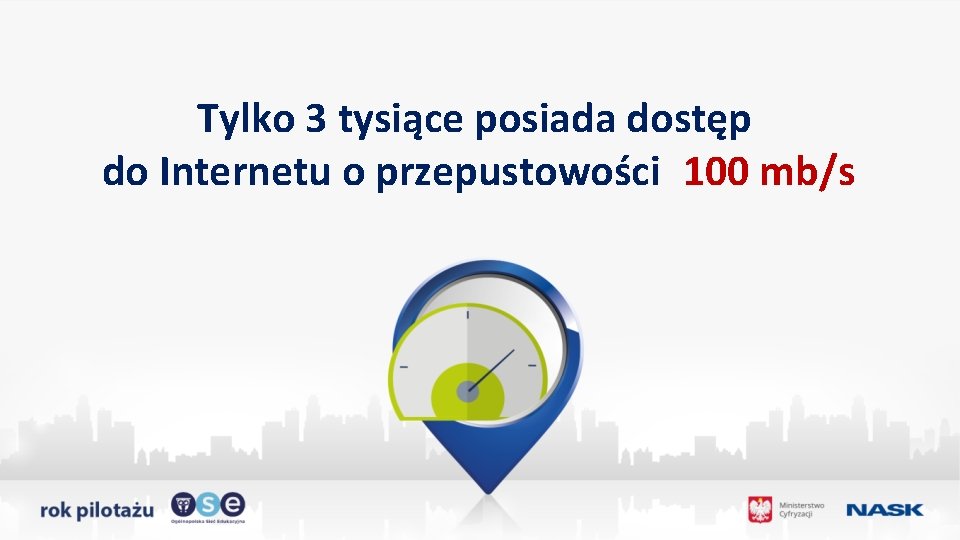 Tylko 3 tysiące posiada dostęp do Internetu o przepustowości 100 mb/s 