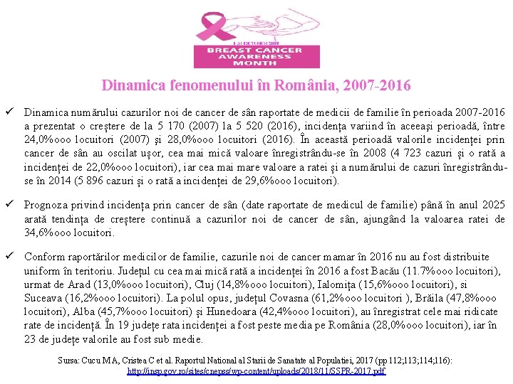 Dinamica fenomenului în România, 2007 -2016 ü Dinamica numărului cazurilor noi de cancer de