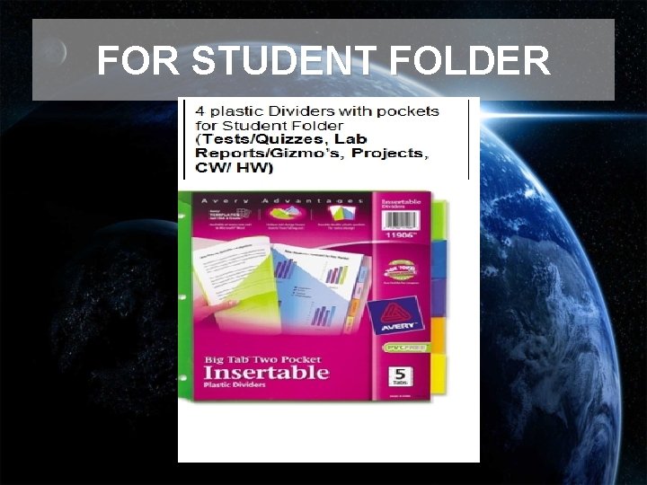 FOR STUDENT FOLDER FOR STUDENT FOLDER