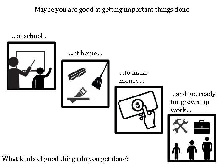 Maybe you are good at getting important things done …at school… …at home… …to