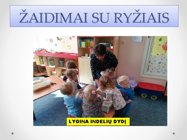 ŽAIDIMAI SU RYŽIAIS LYGINA INDELIŲ DYDĮ 