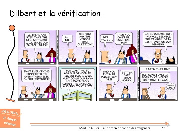 Dilbert et la vérification… «SEG 3 501» D. Am u. Otta yot wa Module