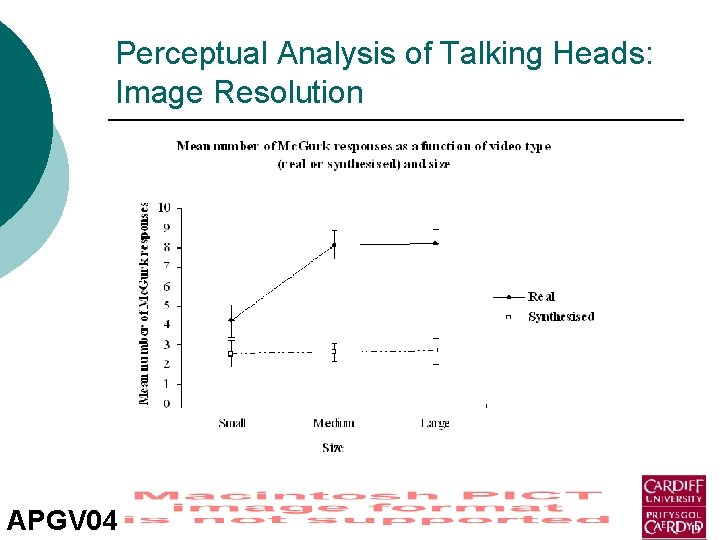 Perceptual Analysis of Talking Heads: Image Resolution APGV 04 