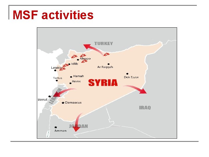 MSF activities 