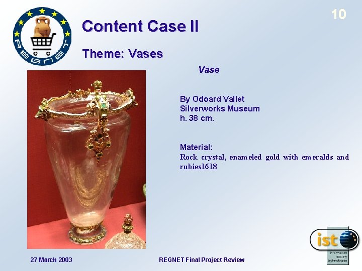 Content Case II 10 Theme: Vases Vase By Odoard Vallet Silverworks Museum h. 38