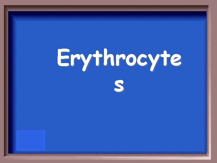 Erythrocyte s 