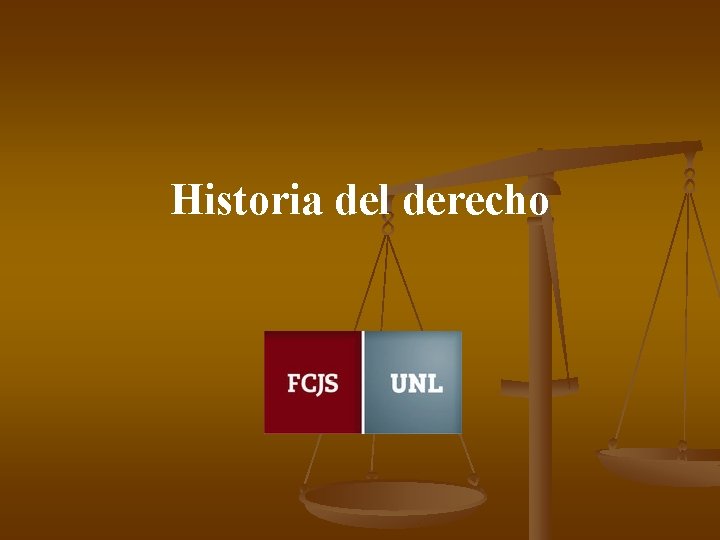 Historia del derecho 