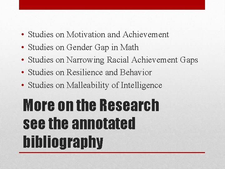  • • • Studies on Motivation and Achievement Studies on Gender Gap in