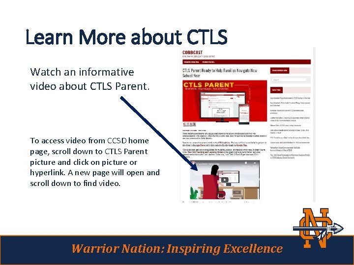 Learn More about CTLS Watch an informative video about CTLS Parent. To access video
