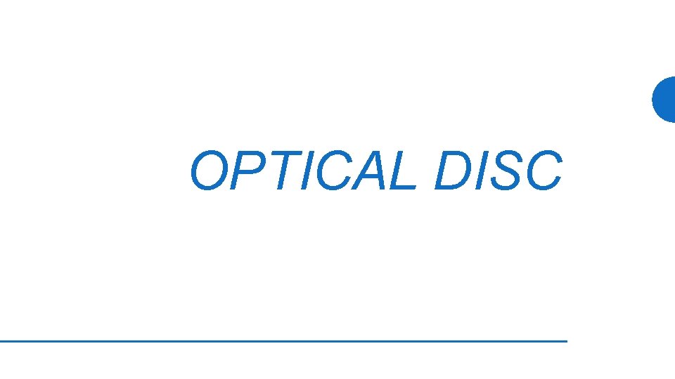 OPTICAL DISC 