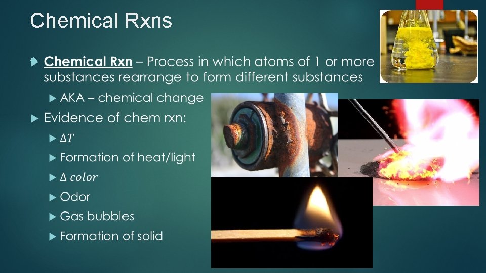 Chemical Rxns 
