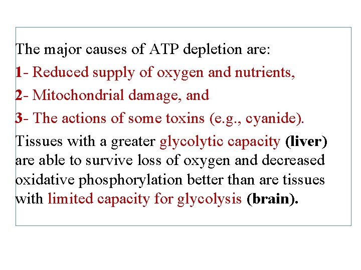 General Pathology Mechanisms of Cell Injury Dr AlSaghbini