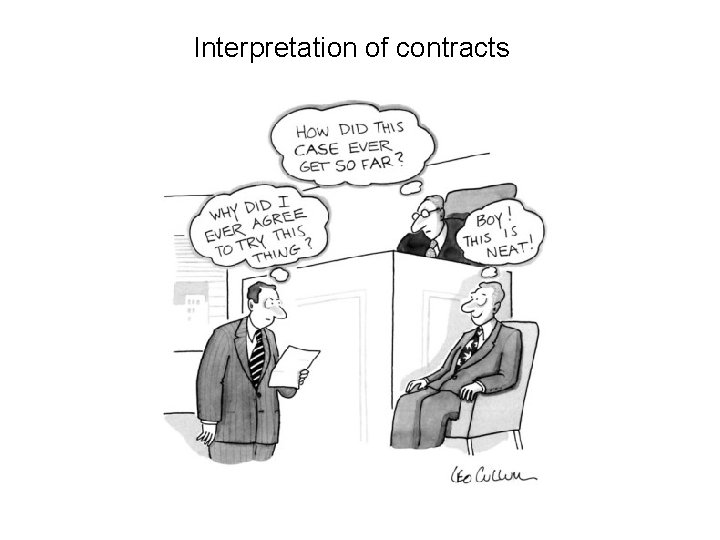 Interpretation of contracts 