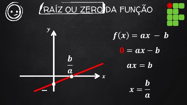 RAÍZ OU ZERO DA FUNÇÃO 