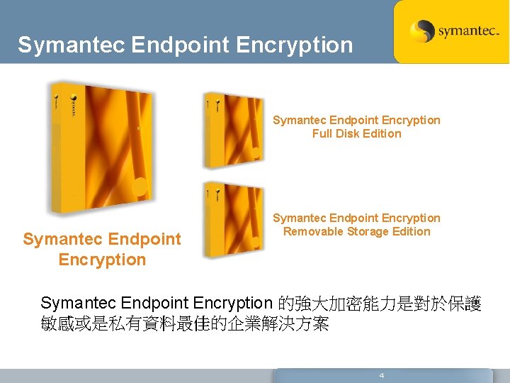 Symantec Endpoint Encryption Full Disk Edition Symantec Endpoint Encryption Removable Storage Edition Symantec Endpoint