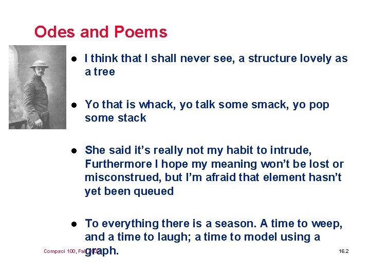 Odes and Poems l I think that I shall never see, a structure lovely Odes and Poems l I think that I shall never see, a structure lovely