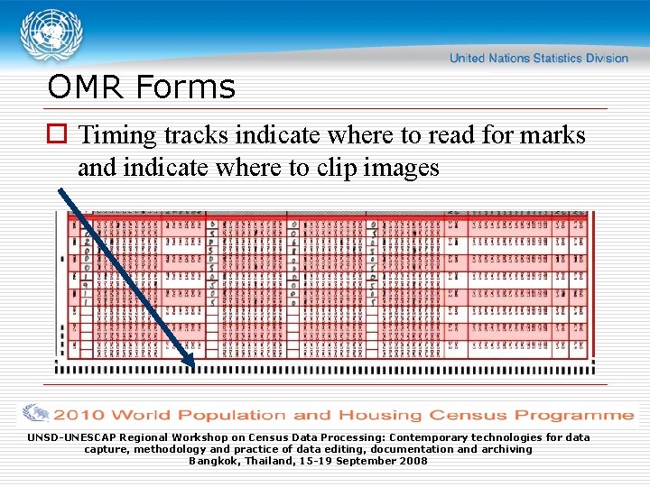 OMR Forms o Timing tracks indicate where to read for marks and indicate where