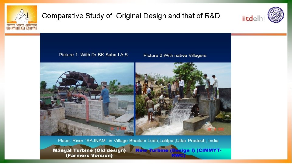 Comparative Study of Original Design and that of R&D 