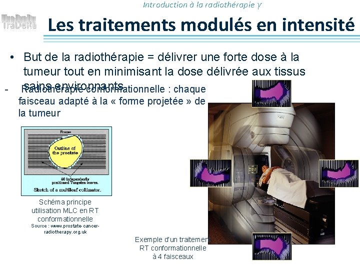 Introduction à la radiothérapie γ Les traitements modulés en intensité • But de la