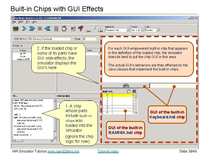 Built-in Chips with GUI Effects 2. If the loaded chip or some of its