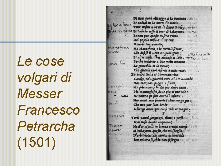 Le cose volgari di Messer Francesco Petrarcha (1501) 