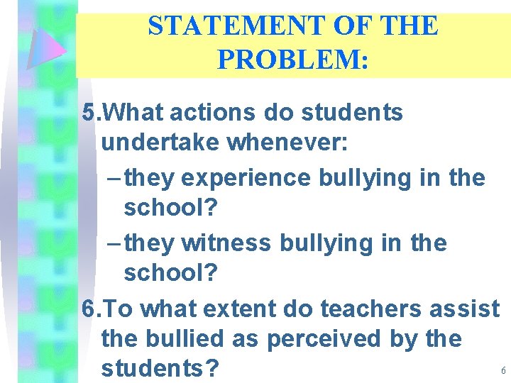 Student Safety Problem School Safety Perspectives of Grade School and High