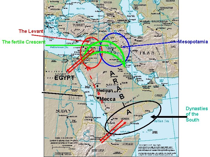 The Levant Mesopotamia The fertile Crescent H EGYPT I A R j • Medinah