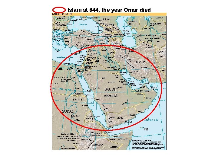 Islam at 644, the year Omar died 