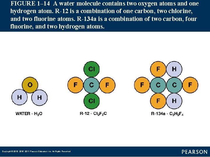 FIGURE 1– 14 A water molecule contains two oxygen atoms and one hydrogen atom.