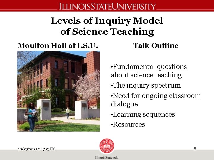 The Levels of Inquiry Model of Science Teaching