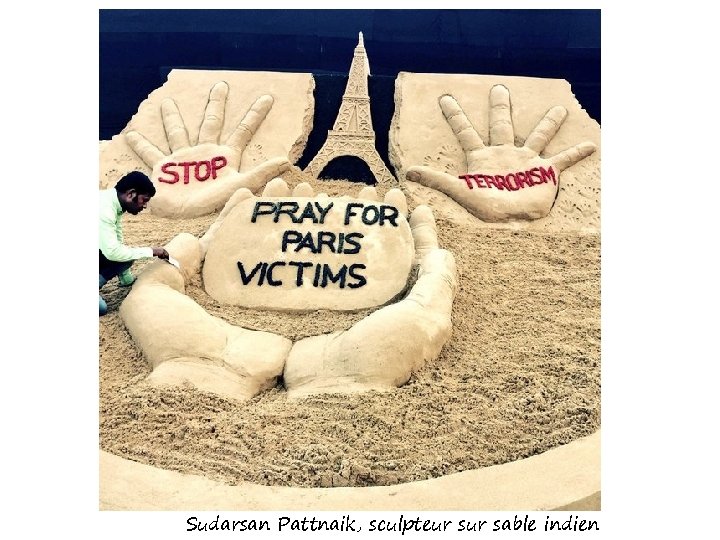 Sudarsan Pattnaik, sculpteur sable indien 