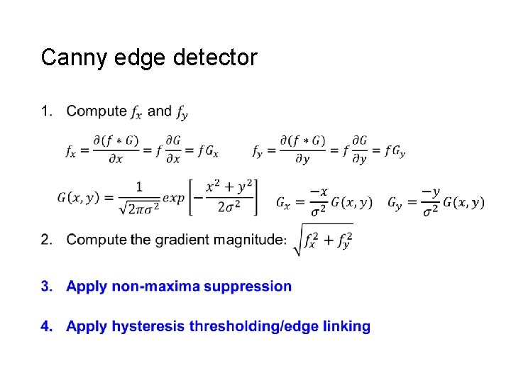 Canny edge detector • 