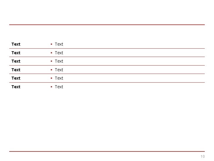 Text § Text Text § Text 10 