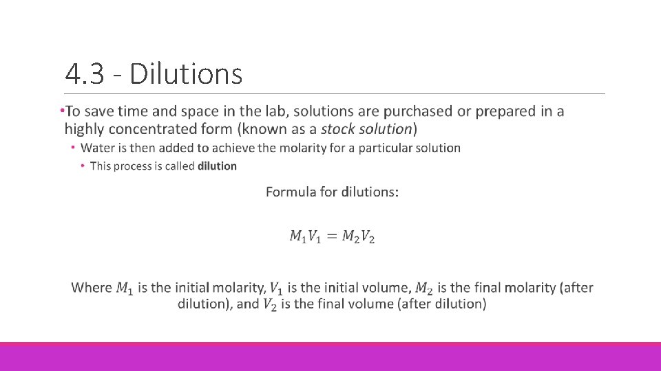 4. 3 - Dilutions 