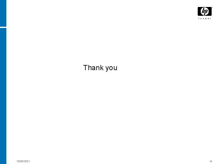 Thank you 10/29/2021 15 