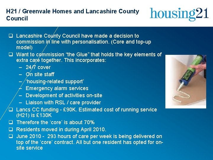 H 21 / Greenvale Homes and Lancashire County Council q Lancashire County Council have