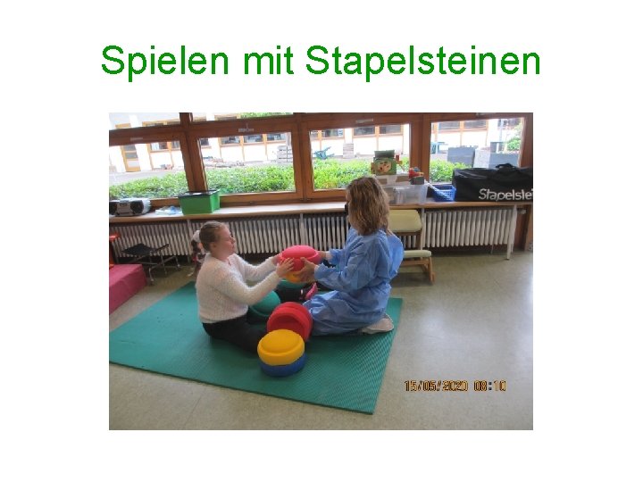 Spielen mit Stapelsteinen 