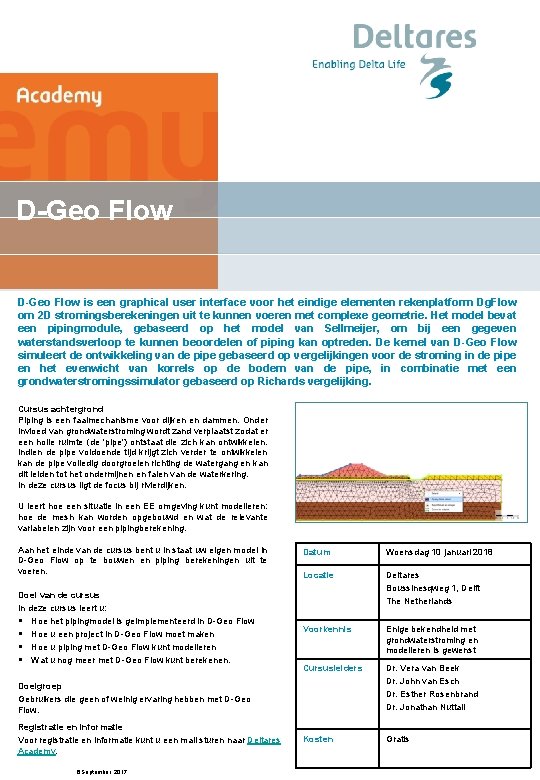 DGeo Flow is een graphical user interface voor