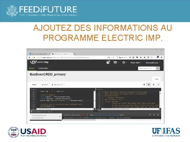 AJOUTEZ DES INFORMATIONS AU PROGRAMME ELECTRIC IMP. 