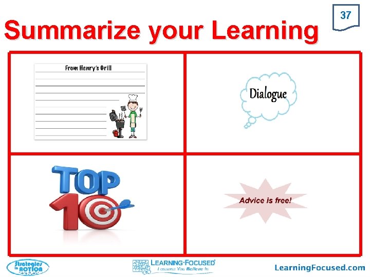 Summarize your Learning 37 