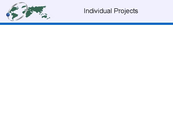 Individual Projects 