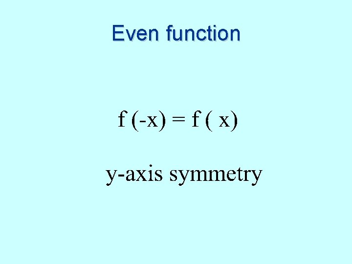 Even function 