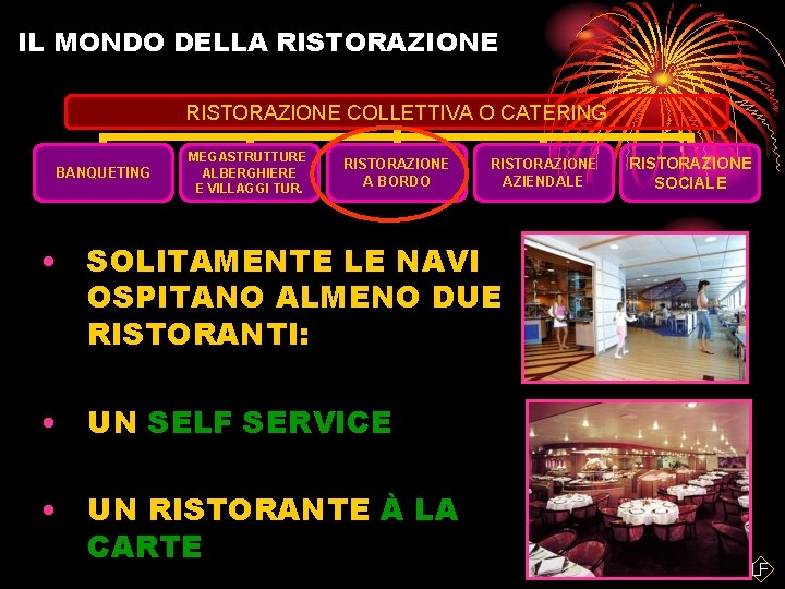 IL MONDO DELLA RISTORAZIONE COLLETTIVA O CATERING BANQUETING MEGASTRUTTURE ALBERGHIERE E VILLAGGI TUR. RISTORAZIONE