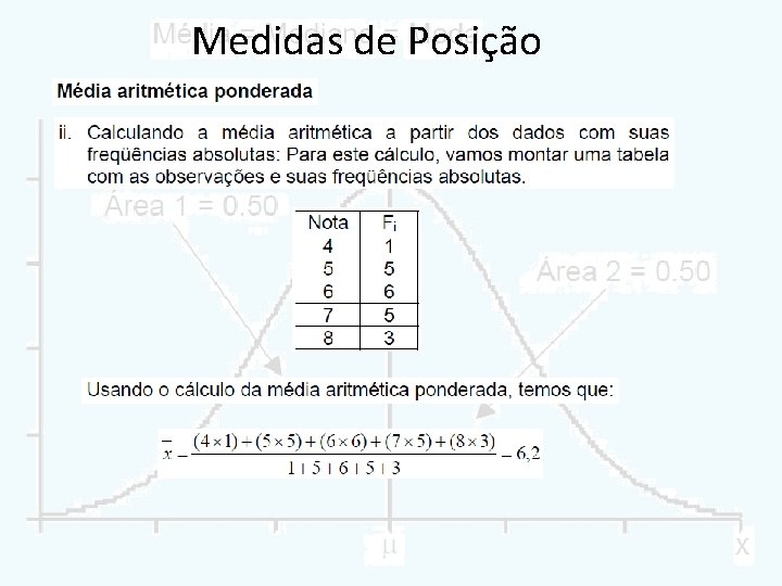 Medidas de Posição 